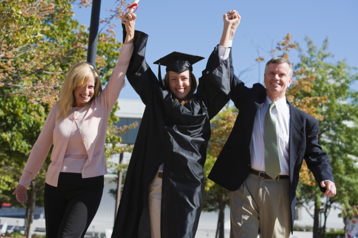 Happy Graduate and Family